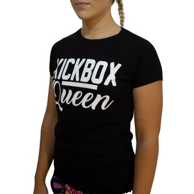 Camiseta mujer kickbox negra